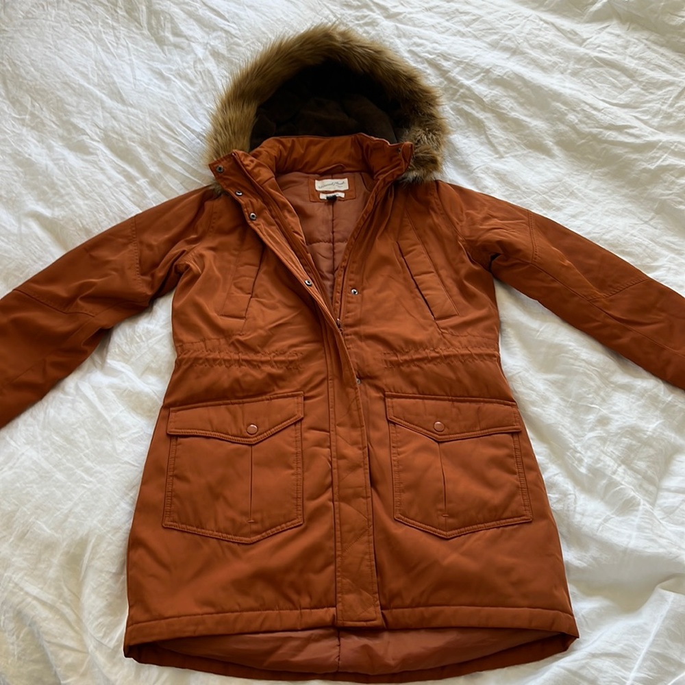 Water resistant coat with hood S